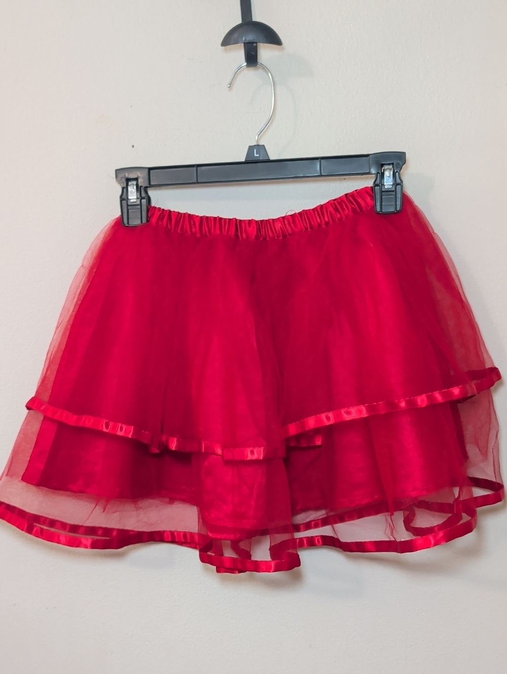 Hanna Andersson Tiered Tulle Red Ribbon Trim Elastic Waist Balletcore Size 110 5